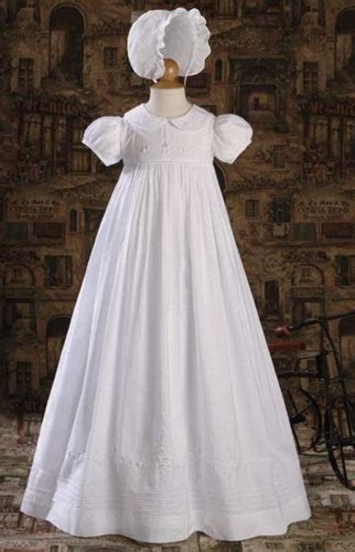 33" Heirloom Gown with Hand Embriodery,Baptism and Christening Outfits, Dresses & Suits. — Blessed Celebration