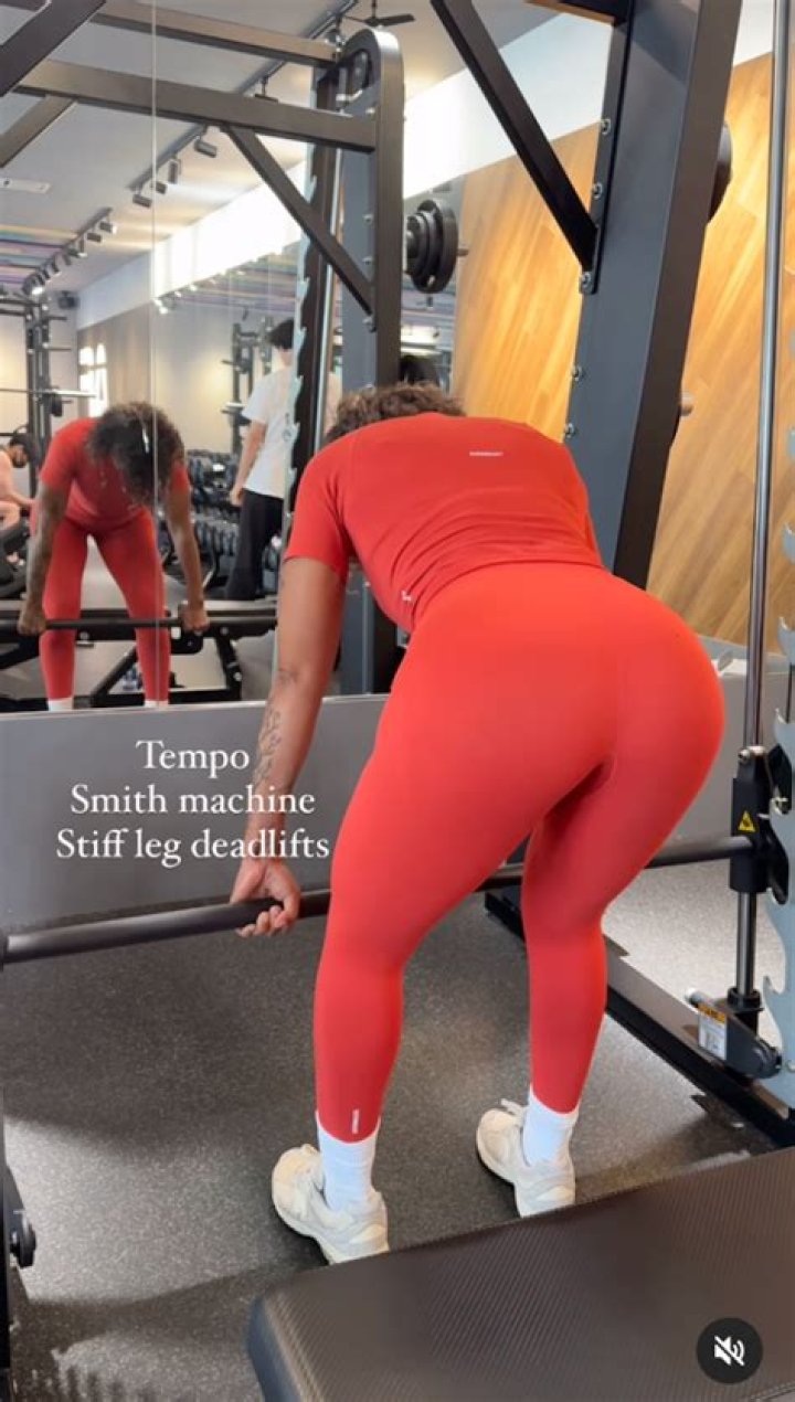 Serena Deeb in Two-Piece Workout Gear Says "The Wait is Over"